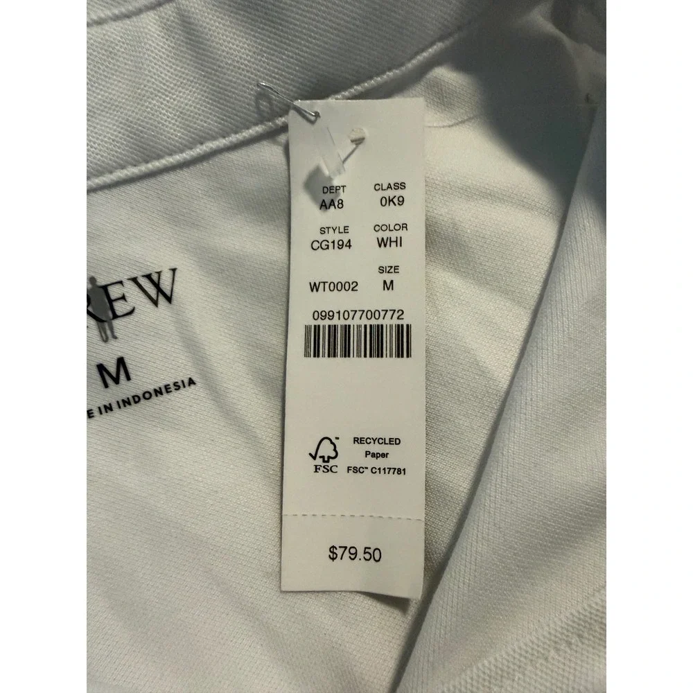 J. Crew Classic Untucked Performance Piqué Polo‎ Shirt M